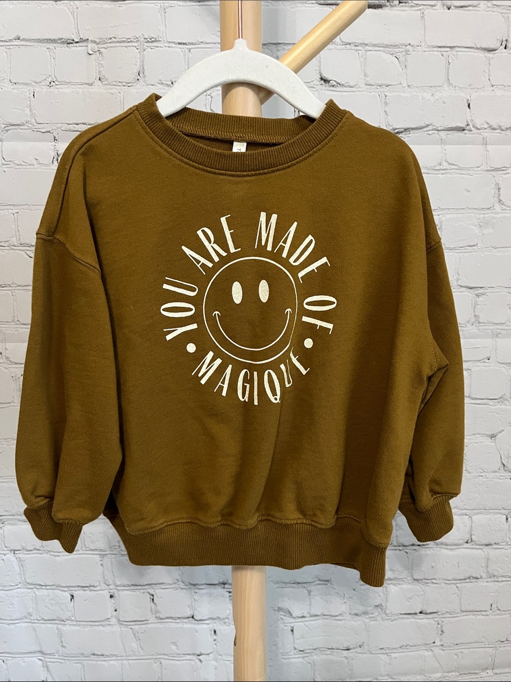 Rylee + Cru You Are Made of Magique Smiley Face Graphic Sweatshirt